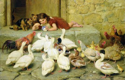 De Laatste Lepel, 1880 door Briton Riviere